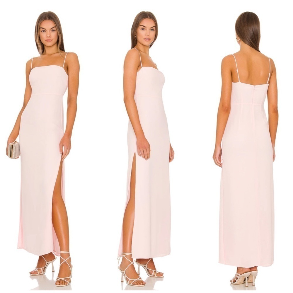Superdown Addison Maxi Dress in Blush Size M